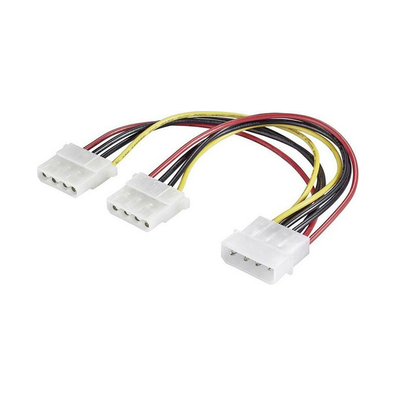 Καλώδιο Molex Θυληκό σε 2x Molex Αρσενικό