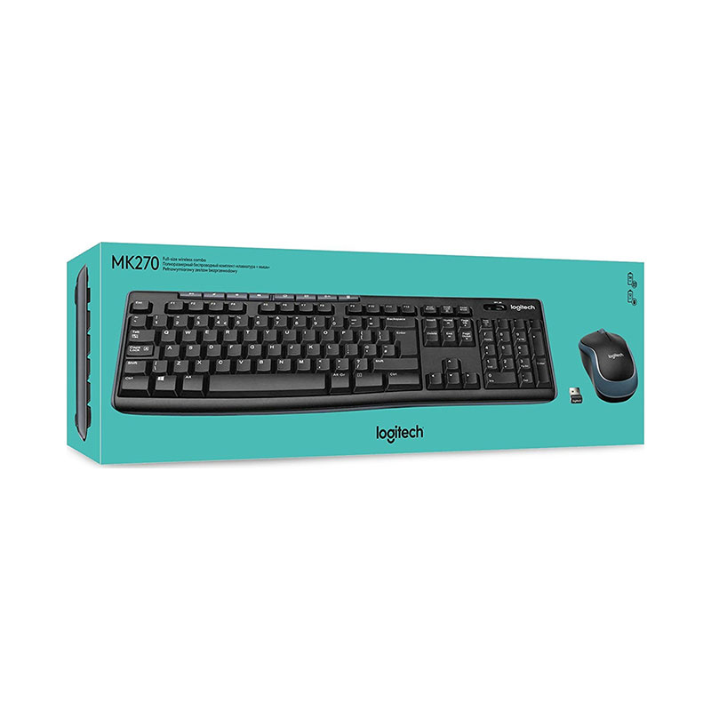 Logitech MK270 Set Πληκτρολόγιο & Ποντίκι Ασύρματο
