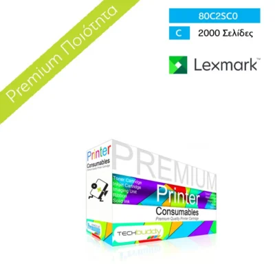 Toner για Lexmark CX410 Cyan – 80C2SC0 Συμβατό